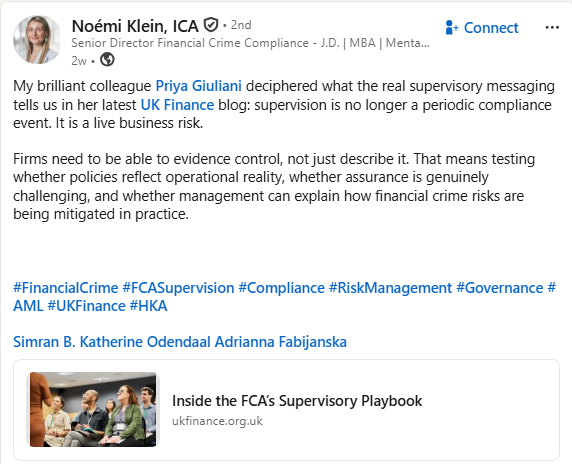 What the real supervisory messaging tells